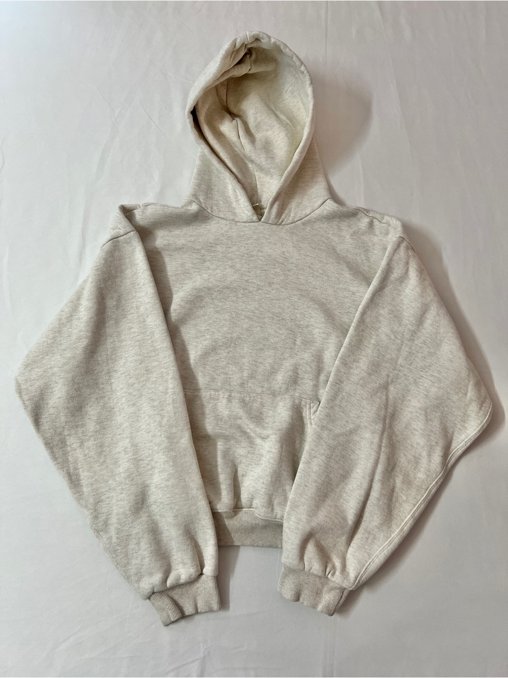 SKIMS Cotton Fleece Hoodie Pullover Beige